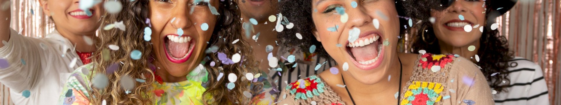 A group of girls celebrating a hen do in costumes