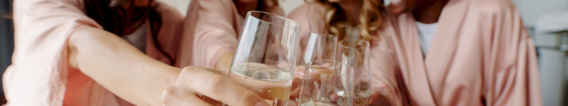 Four hens enjoying drinks