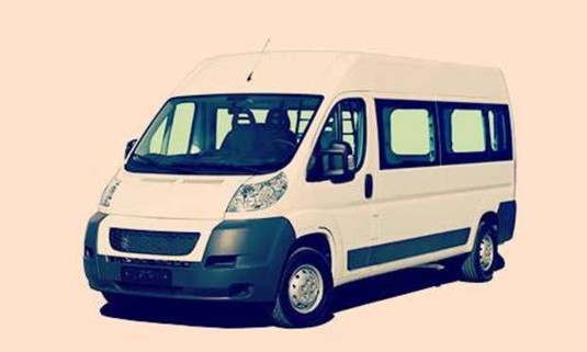 White minibus. Discover Berlin Airport Transfer offers for your hen party: