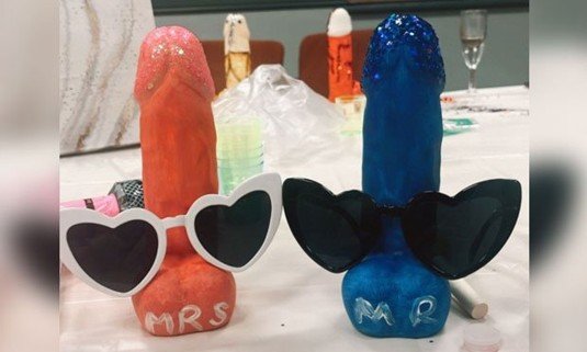 2 'Dickorated' ceramic penises: A result of the creative dickorate hen do activity