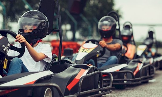 A go karting track.
