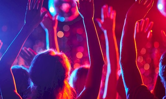 Hands up in a nightclub