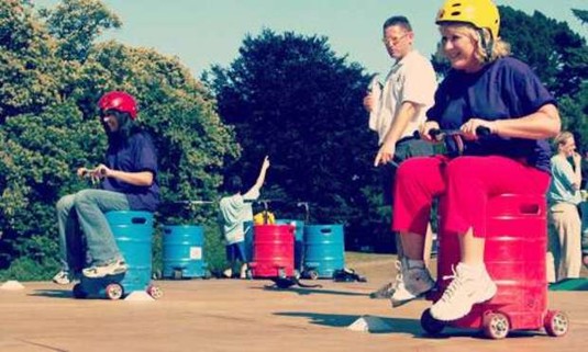 Reading Hen Do Ideas and Activities - Beer Keg Racing